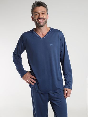 Pijama Longo Masculino MARINHO