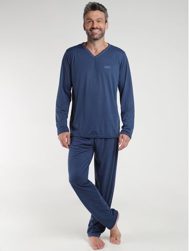 Pijama Longo Masculino MARINHO