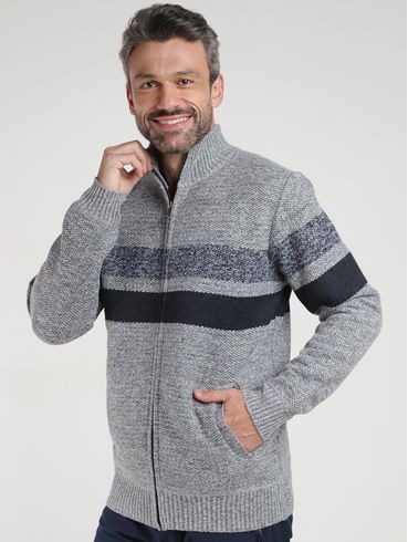 Cardigan Elétron Masculino - CINZA
