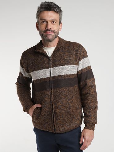 Cardigan Elétron Masculino - AREIA
