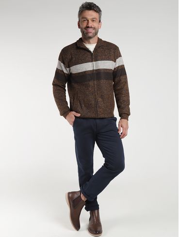 Cardigan Elétron Masculino - AREIA