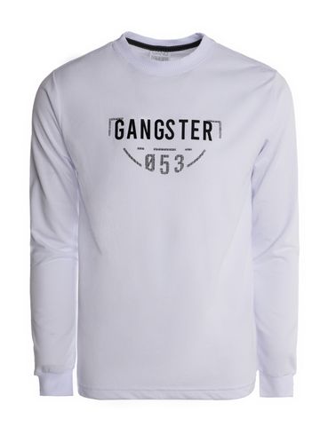 Camiseta Manga Longa Gangster Masculina BRANCO