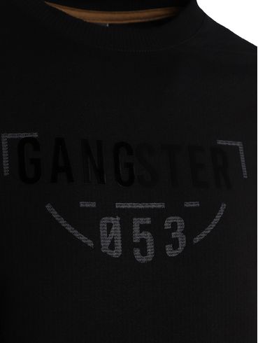 Camiseta Manga Longa Gangster Masculina PRETO