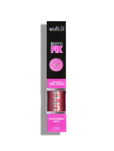 Batom Líquido Super Fix Rosa Queimado Vult UNICO
