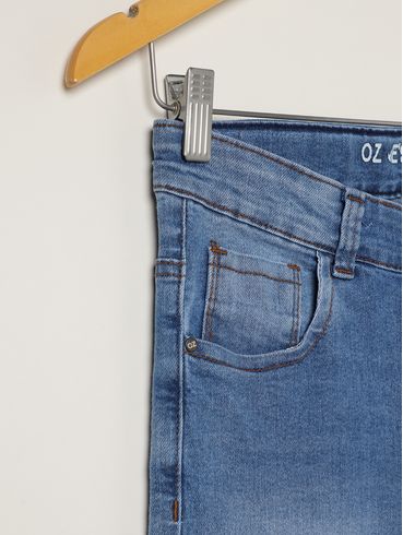 Calça Jeans Juvenil Para Menino - AZUL