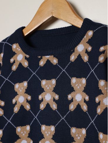 Blusão Tricot Infantil Para Menino - MARINHO