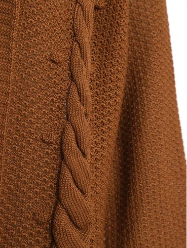 Casaco Tricot Feminino MARROM