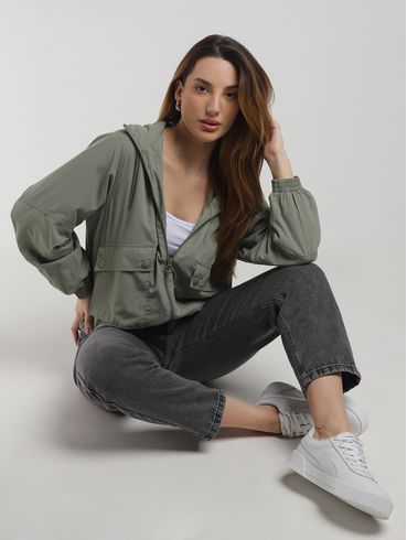 Jaqueta Corta Vento Autentique Feminino VERDE