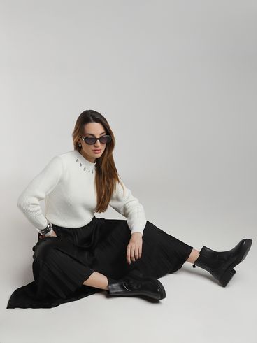 Blusão Manga Longa Feminino OFF WHITE