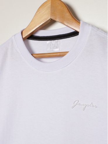 Camiseta Manga Longa Infantil Para Menino - BRANCO