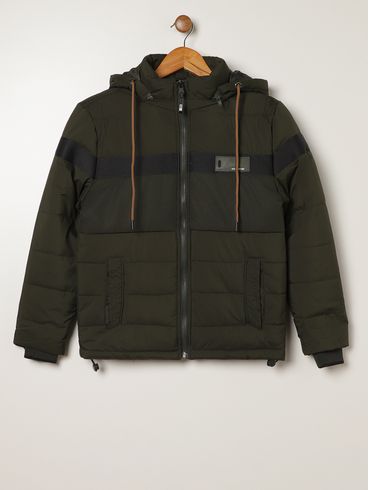 Jaqueta Nylon Gangster Juvenil Para Menino - VERDE