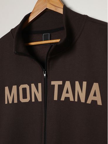 Jaqueta Moletom Plus Size Masculina MARROM
