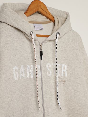 Jaqueta Moletom Gangster Plus Size Masculino MESCLA