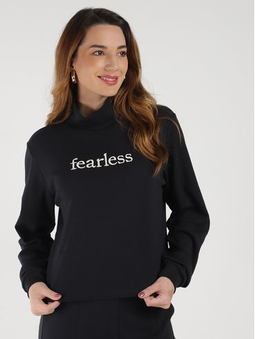 Blusa Gola Alta Autentique Feminino PRETO