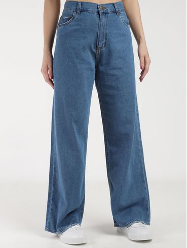 Calça Jeans Reta Feminina AZUL