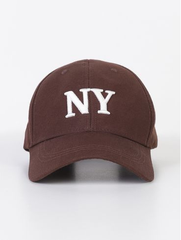 Boné Bordado NY Vels MARROM
