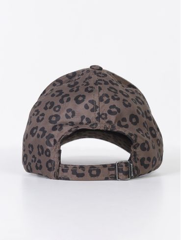 Boné Animal Print Vels MARROM
