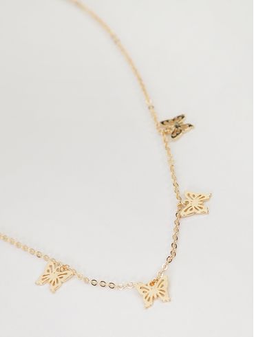 Colar Borboletas DOURADO