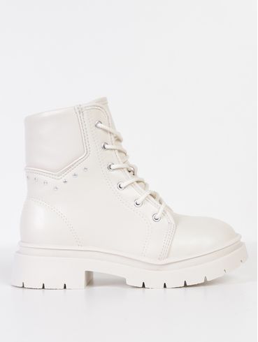 Bota Floather Juvenil Para Menina - OFF WHITE