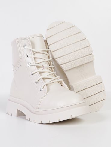 Bota Floather Juvenil Para Menina - OFF WHITE
