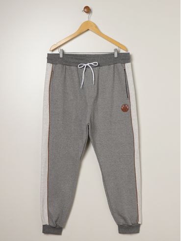 Calça Moletom Jogger Gangster Plus Size Masculina MESCLA ESCURO