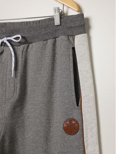 Calça Moletom Jogger Gangster Plus Size Masculina MESCLA ESCURO