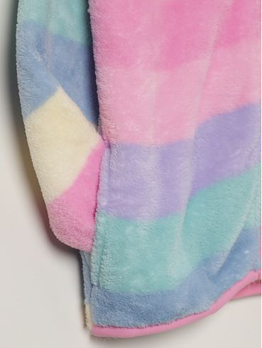Jaqueta Moletom Infantil Para Menina - ROSA CLARO