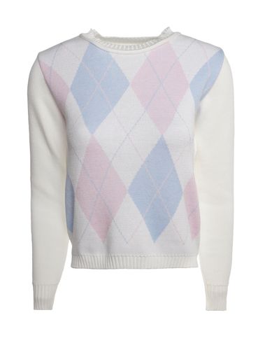 Blusão Tricot Xadrez Argyle  Feminino AZUL CLARO/ROSA CLARO