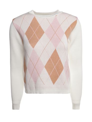 Blusão Tricot Xadrez Argyle Feminino BEGE