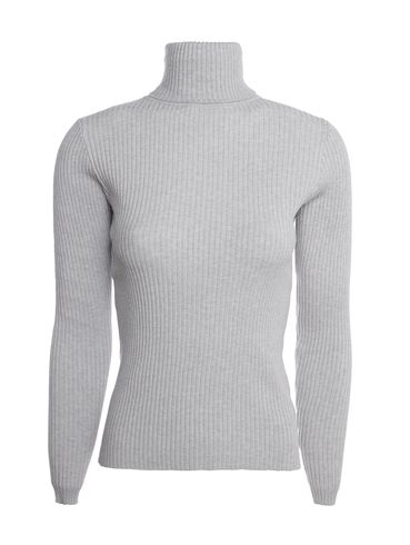 Blusa Tricot Manga Longa Gola Alta Feminina MESCLA