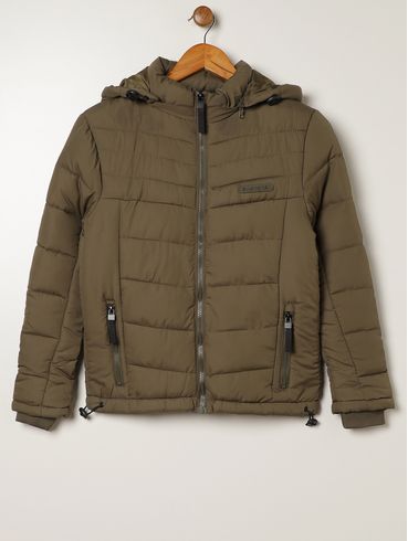 Jaqueta Bomber Gangster Juvenil Para Menino - VERDE