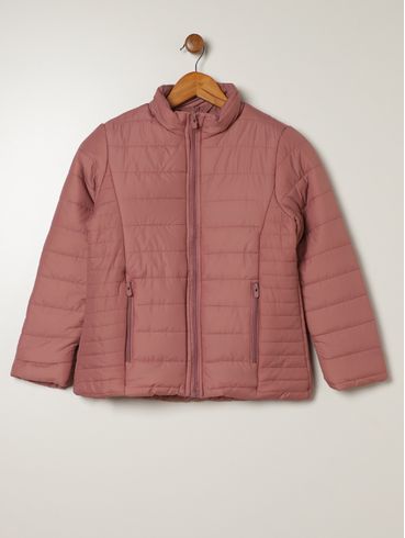 Casaco Parka Juvenil Para Menina - ROSA