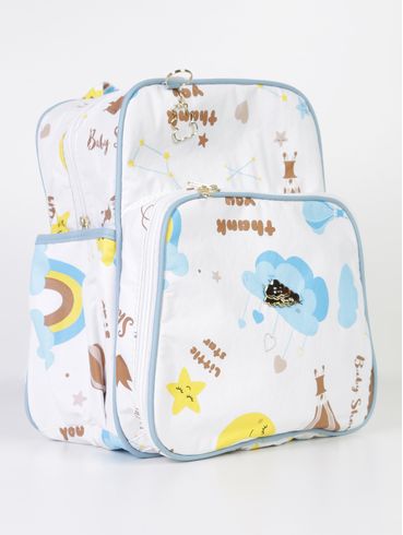 Mochila Maternidade Estampada AZUL