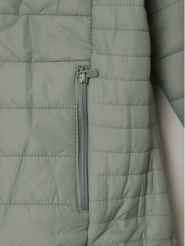 Casaco Parka Juvenil Para Menina - VERDE