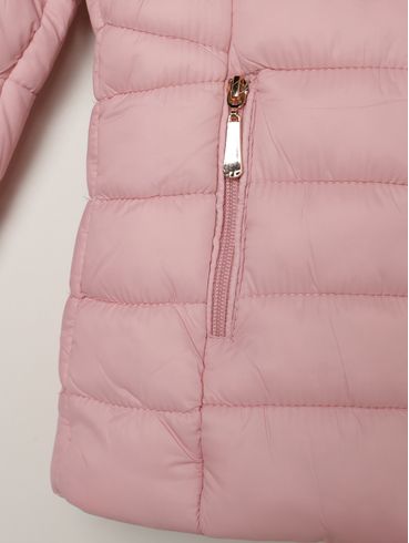 Jaqueta Puffer Infantil Para Menina - ROSA