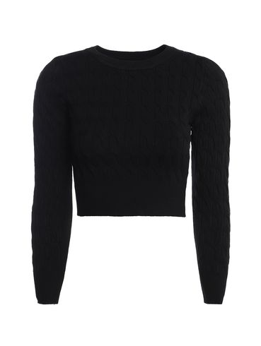 Blusão Tricot Cropped Feminino PRETO