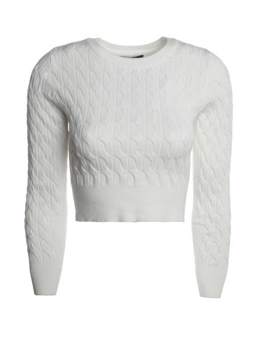 Blusa Tricot Cropped Feminina OFF WHITE