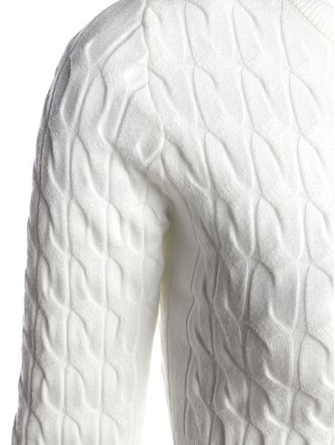 Blusa Tricot Cropped Feminina OFF WHITE