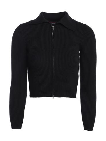 Blusa Tricot Gola Polo Feminina PRETO