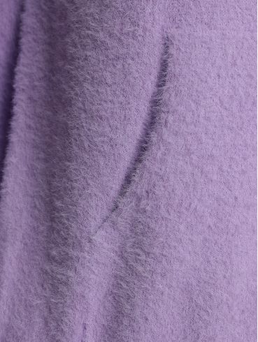 Blusão Tricot Com Capuz Feminino LILAS