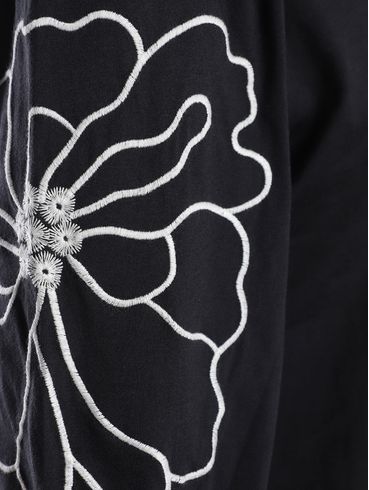 Blusa Manga 3/4 Gola Alta Autentique Feminina PRETO