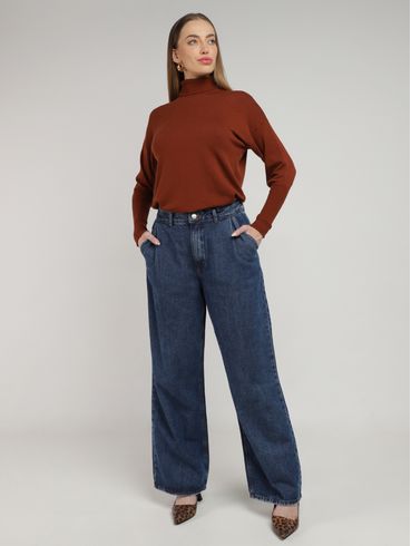 Blusão Tricot Modal Feminino MARROM