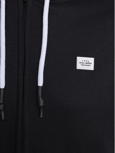 Jaqueta Moletom Masculina PRETO
