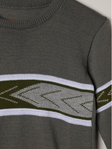 Blusão Tricot Infantil Para Menino - GRAFITE/VERDE/CINZA