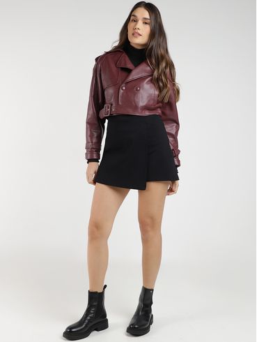 Jaqueta Cropped Eagle Rock Feminina VINHO
