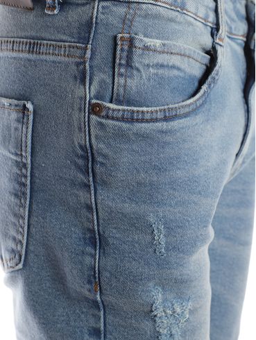 Calça Jeans Skinny Masculina AZUL