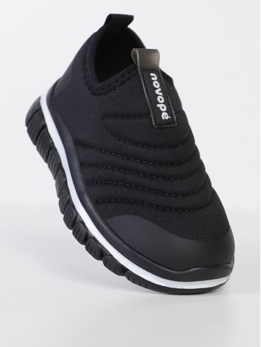 Tênis Casual Infantil Para Menino - Preto