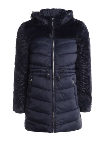 Casaco Parka Ajuste na Cintura Feminino MARINHO