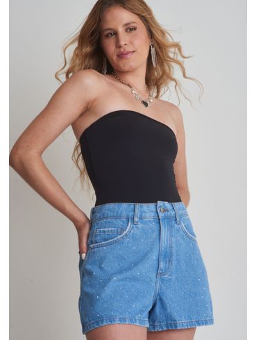 Short jeans hotfix prata