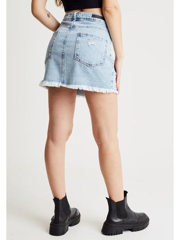 Saia jeans destroyed